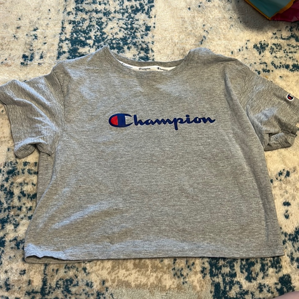 Grey champion crop top. Size medium